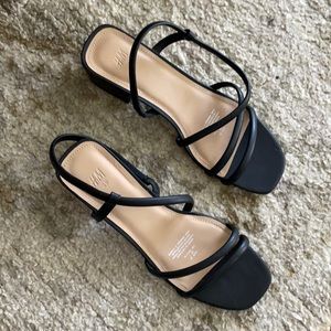 H&M strappy heeled sandals size 7